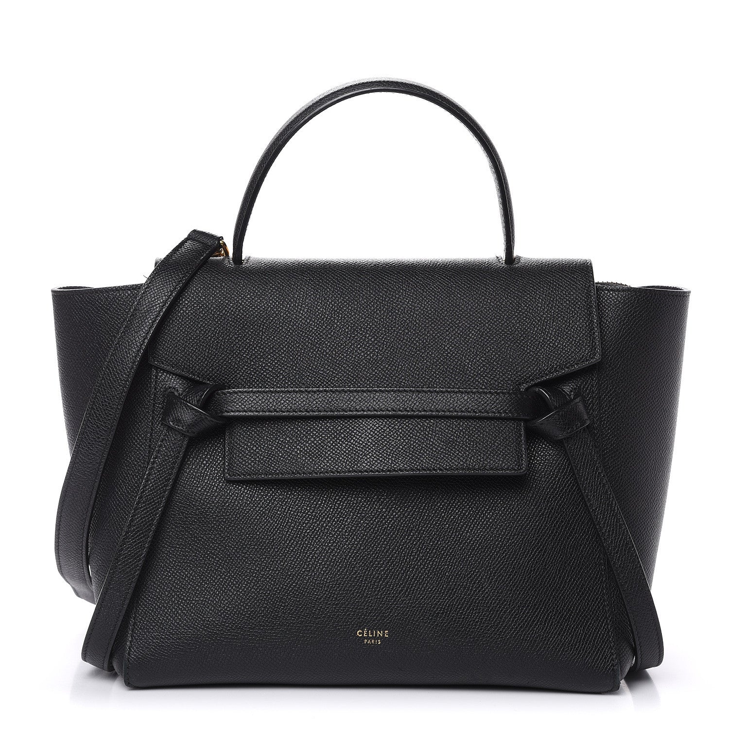 Celine Grained Calfskin Micro Belt Bag Black 1 of 13
