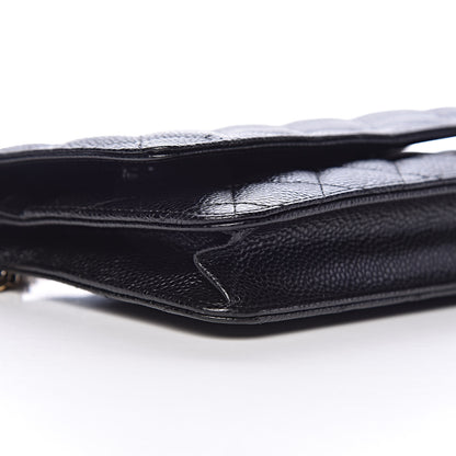 Chanel Caviar Quilted Wallet On Chain WOC Black 10 of 12