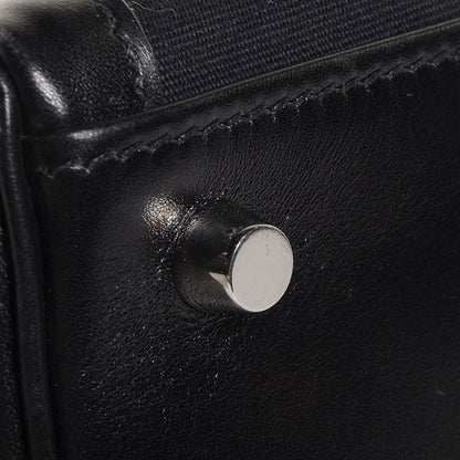 Hermes Box Toile Lakis Kelly 32 Black 20 of 24