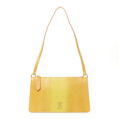 Burberry Lizard Embossed Mini TB Shoulder Bag Cool Lemon 1 of 10