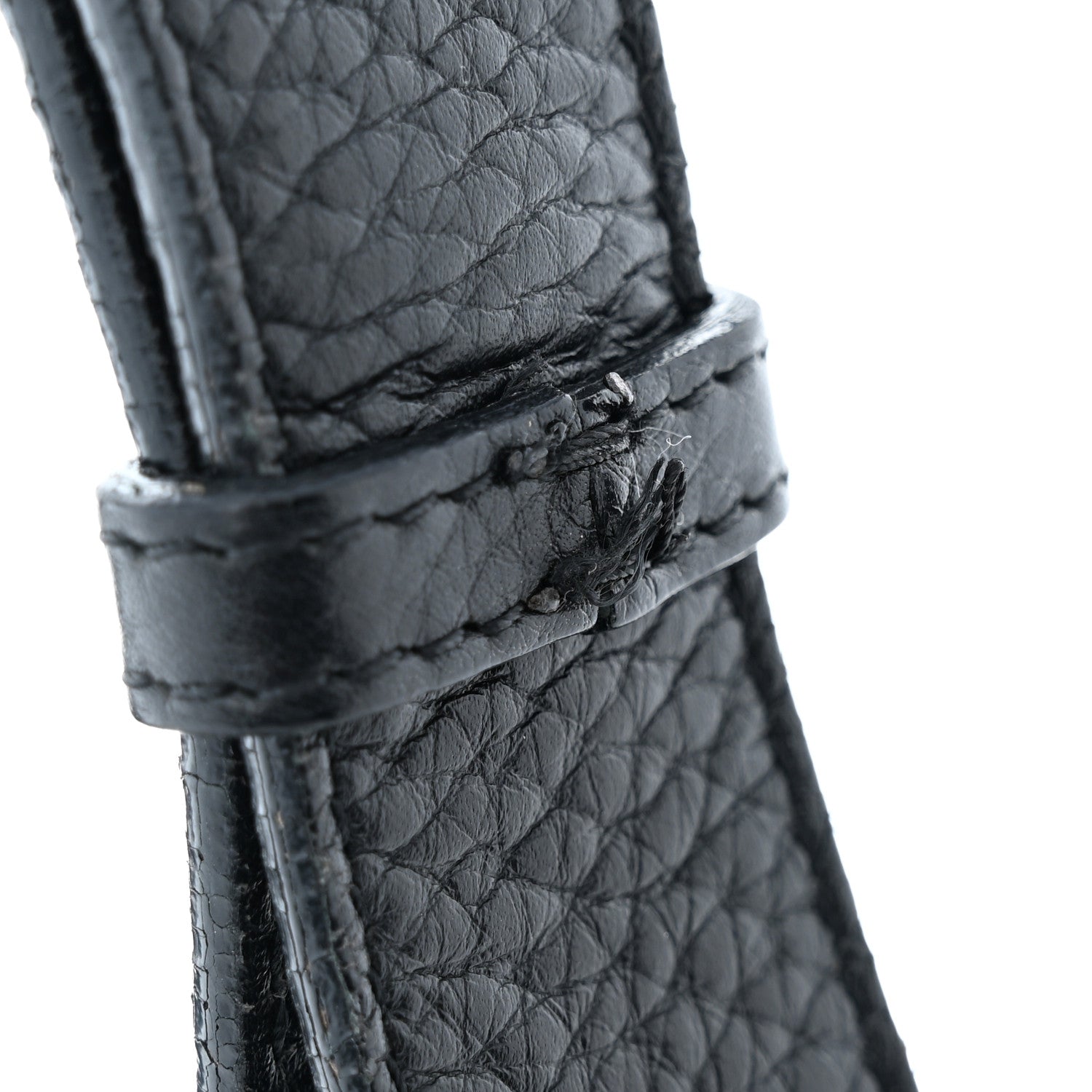 Christian Dior Pebbled Calfskin Mini Gaucho Crossbody Bag Black 14 of 15