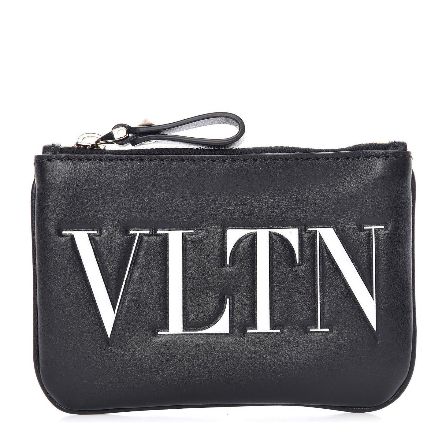 Calfskin VLTN Coin Purse Black