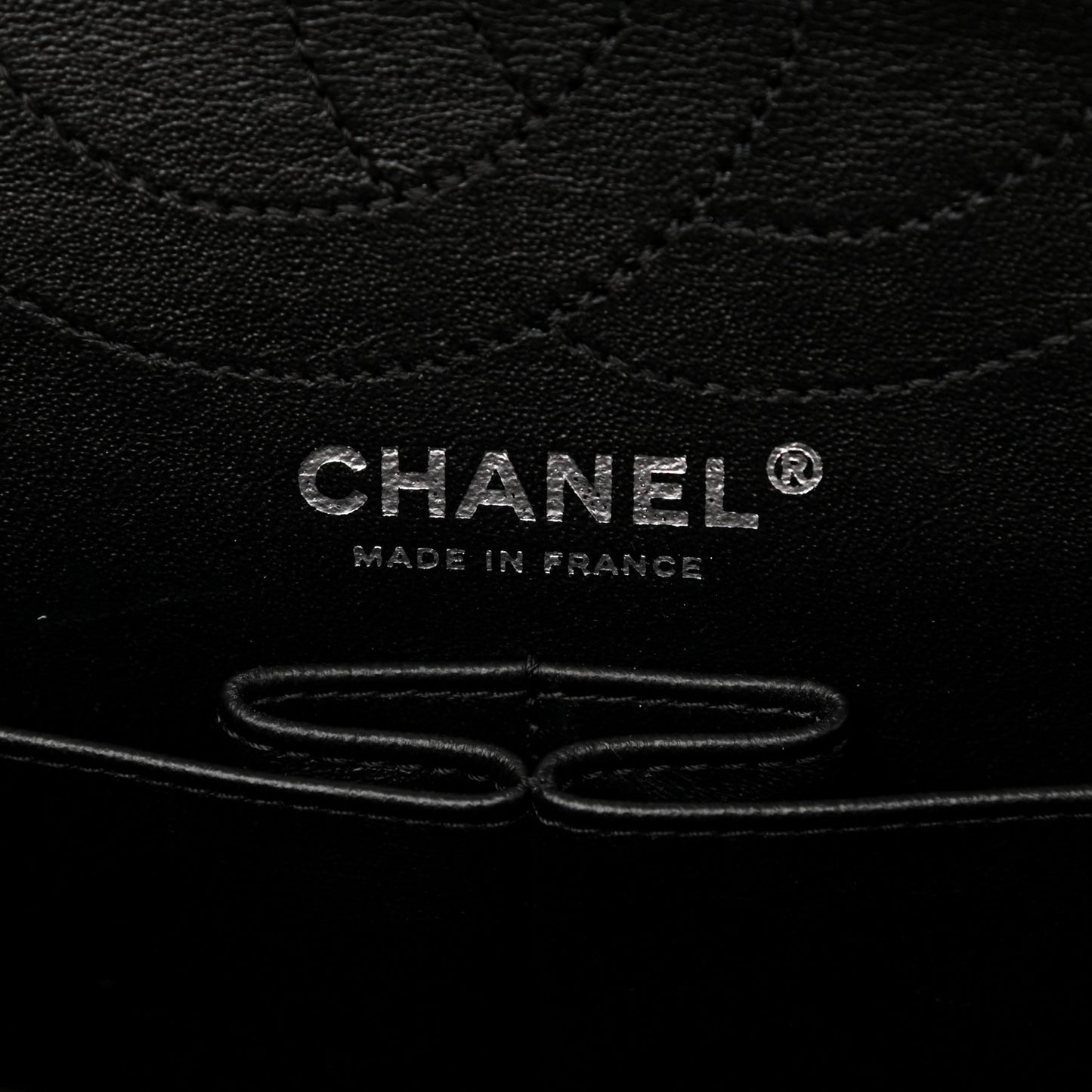 Sheepskin Chevron Quilted Studded 2.55 Reissue 226 Flap Black
