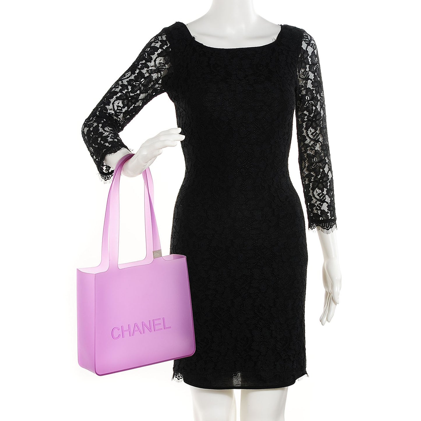 Jelly Rubber Tote Purple