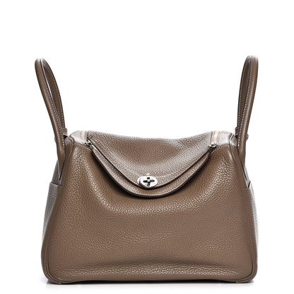 Hermes Taurillon Clemence Lindy 30 Etoupe 1 of 12