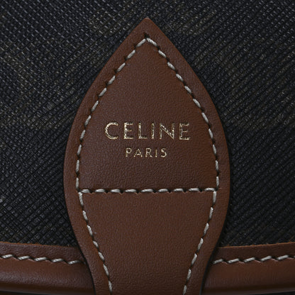 Celine Triomphe Canvas Medium Folco Bag Tan 6 of 9