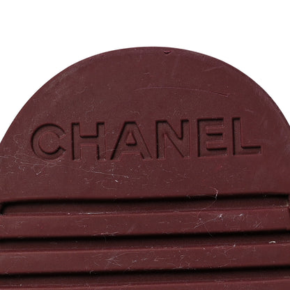 Chanel Lambskin Quilted CC Turnlock Loafers 37 Black 7 of 8