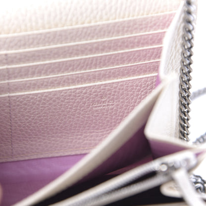 Gucci Dollar Calfskin Mini Dionysus Chain Wallet Mystic White 6 of 10