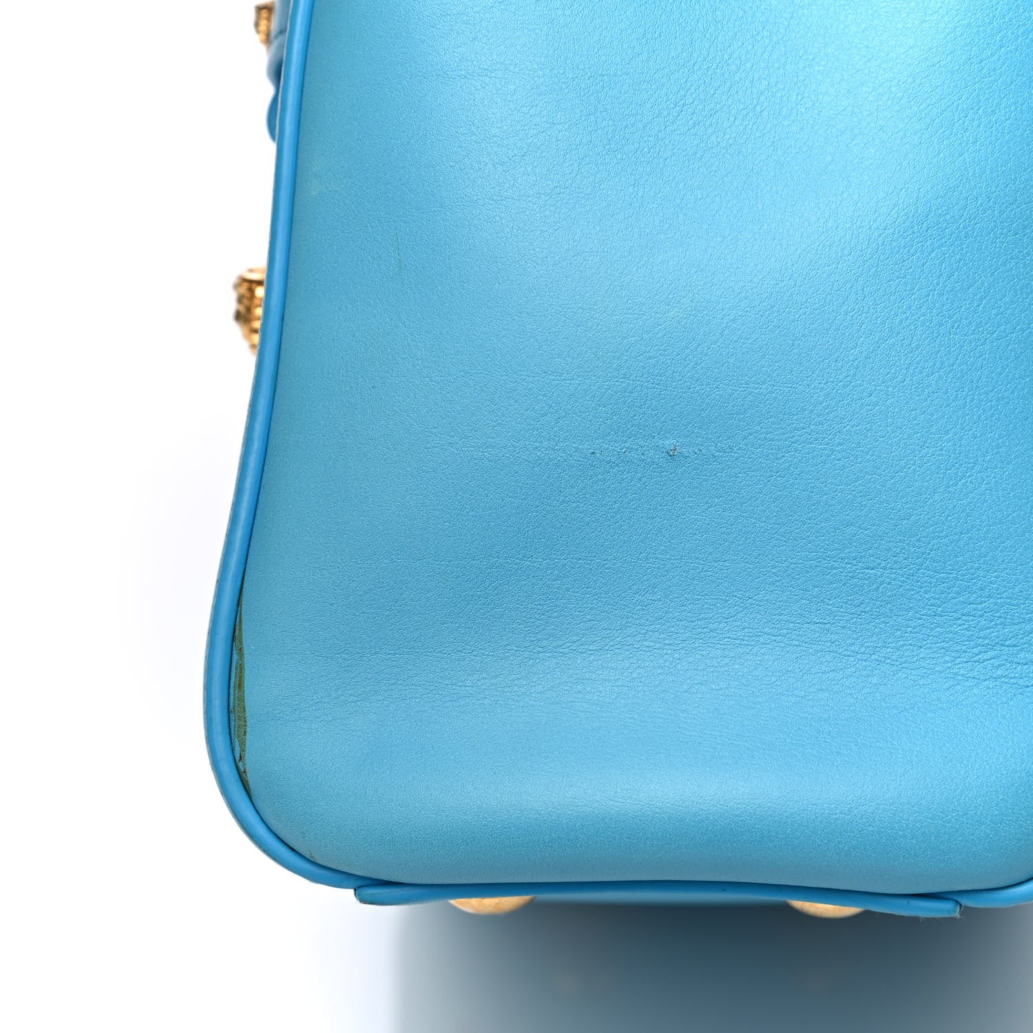 Versace Calfskin Small Day Bag Blue 21 of 22