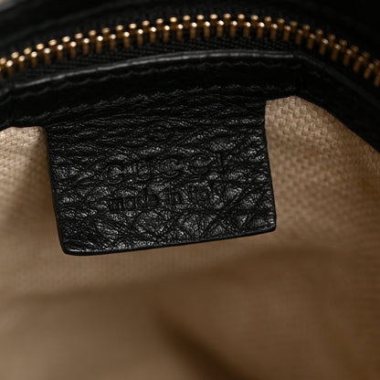 Gucci Pebbled Calfskin Medium Soho Chain Shoulder Bag Black 6 of 13
