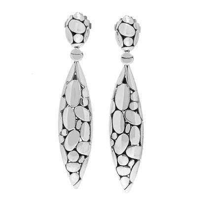 John Hardy Sterling Silver Kali Marquis Drop Earrings 1 of 5