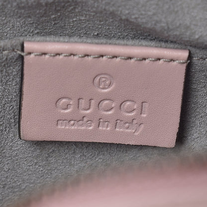 Gucci Calfskin Matelasse Small GG Marmont Chain Shoulder Bag Perfect Pink 8 of 13