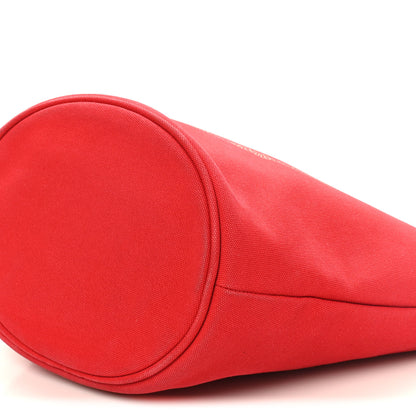 Prada Canapa Small Shopping Tote Rosso 10 of 10