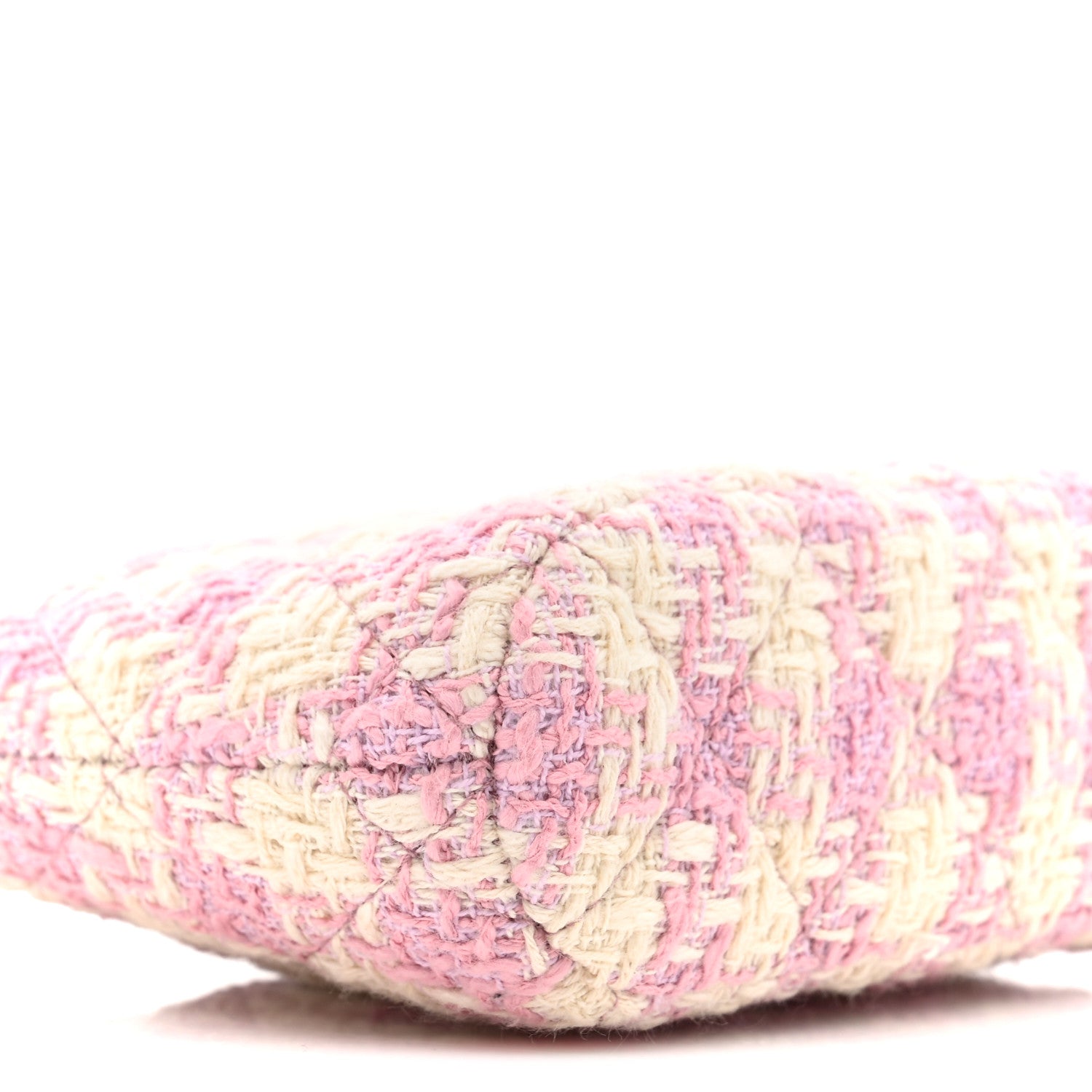 Chanel Tweed Quilted Mini Clutch With Chain Pink 9 of 10