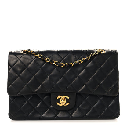Chanel Lambskin Quilted Medium Double Flap Black 1 of 11