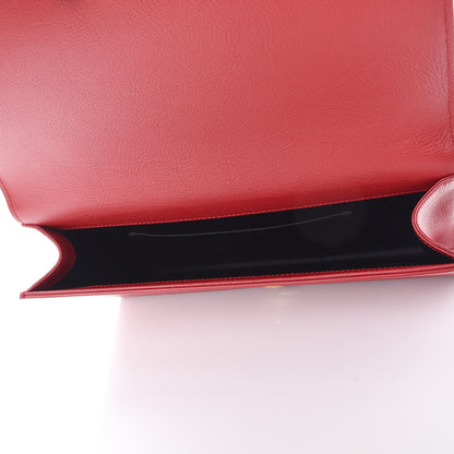 Saint Laurent Calfskin Monogram Large Belle De Jour Clutch Red 5 of 7