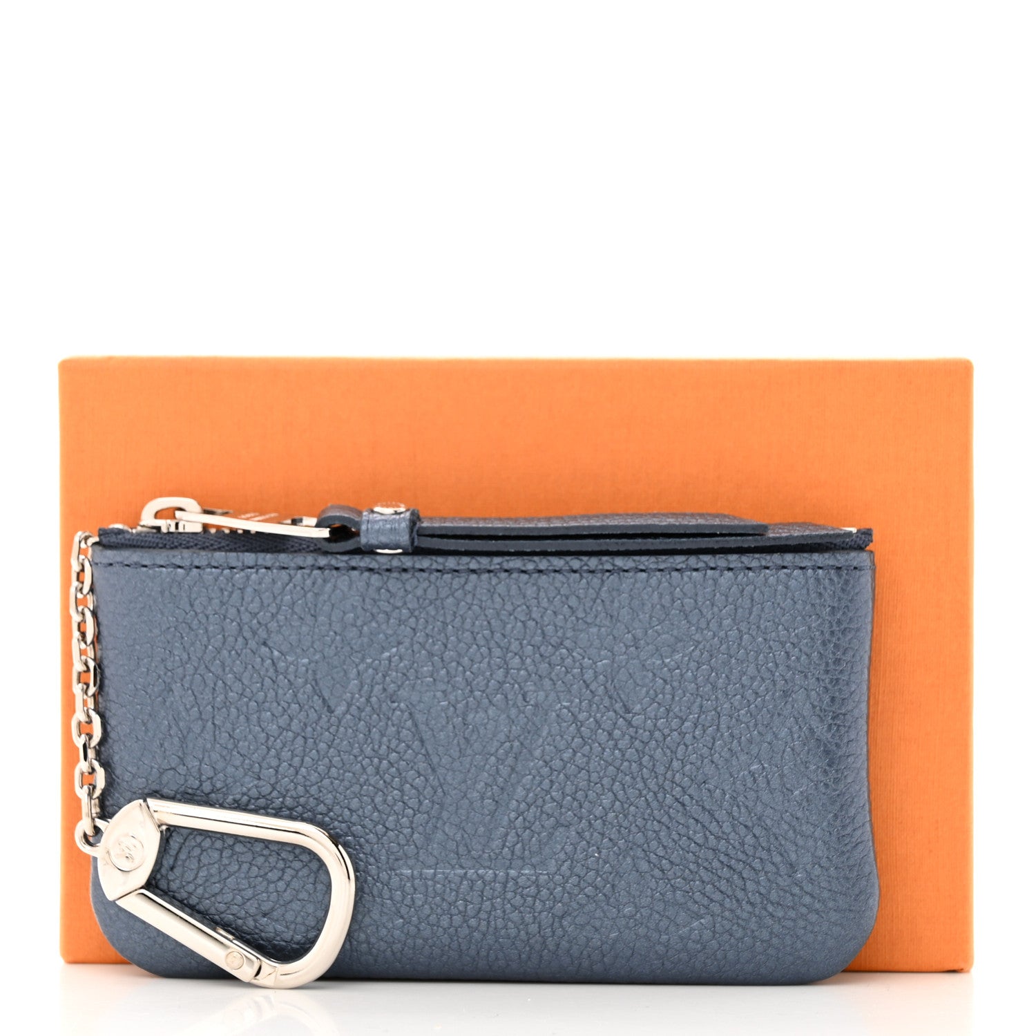 Louis Vuitton Metallic Empreinte Monogram Giant Key Pouch Navy Nacre 8 of 8
