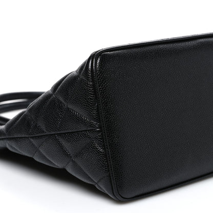 Chanel Caviar Quilted Medallion Tote Black 10 of 11
