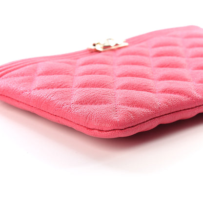 Chanel Caviar Quilted Small Zipped Boy Pouch Pink 5 of 10