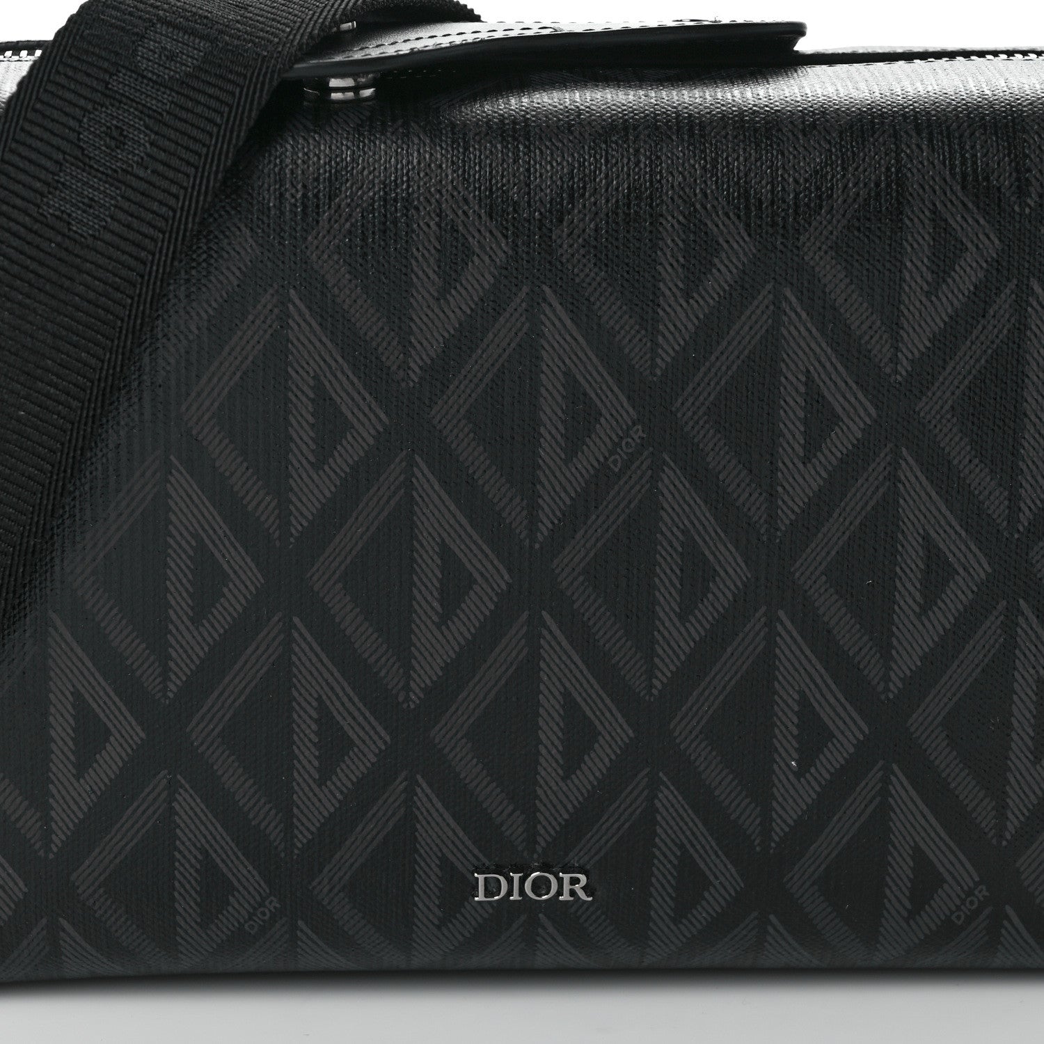 Christian Dior Canvas CD Diamond Lingot 22 Bag Black 7 of 11