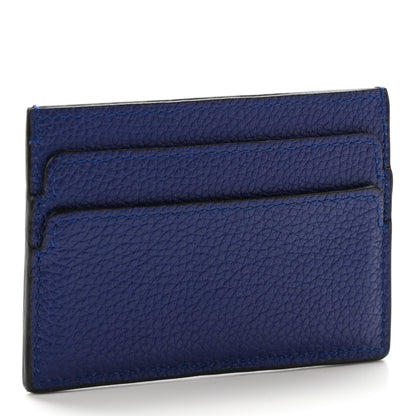 Alexander McQueen Calfskin Skull Card Holder Blue 3 of 8