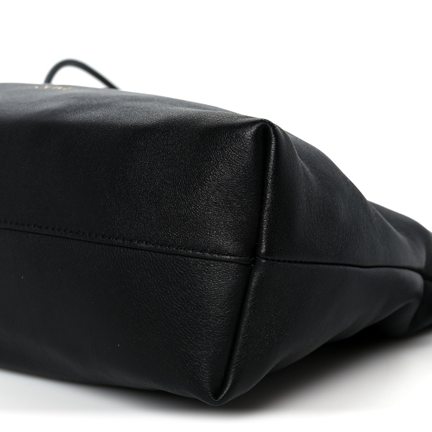 Loewe Mellow Nappa Medium Donut Chain Flamenco Knot Clutch Black 10 of 10