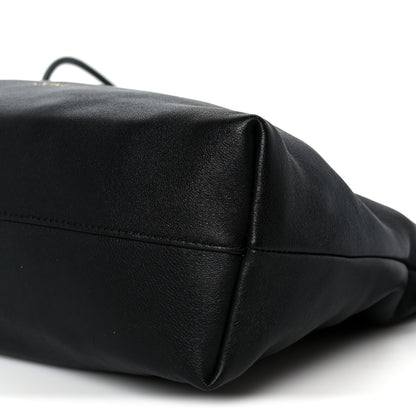 Loewe Mellow Nappa Medium Donut Chain Flamenco Knot Clutch Black 10 of 10
