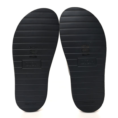 Christian Dior Coated Canvas CD Diamond Mens Aqua Sandal 40 Blue 5 of 9