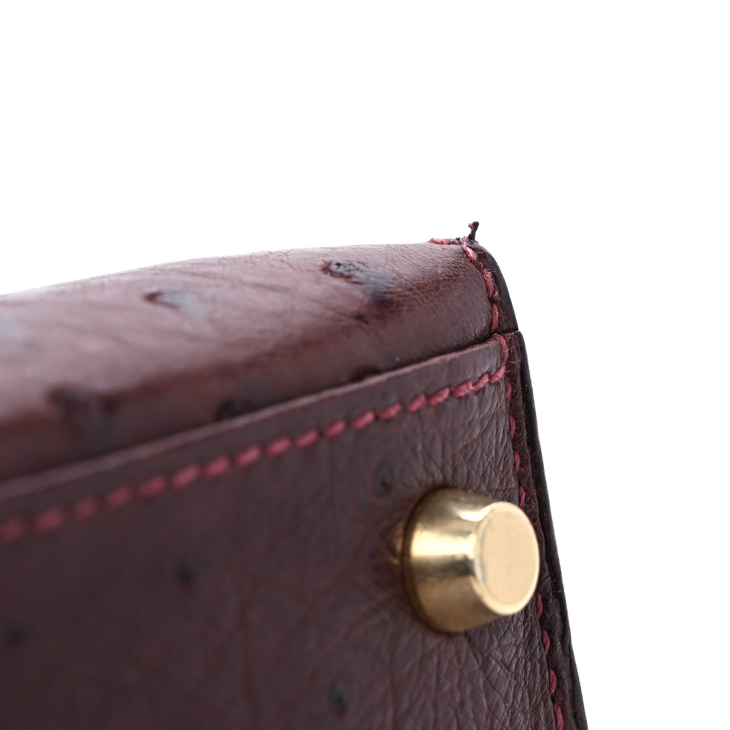 Ostrich Kelly Sellier 32 Marrone Fonce