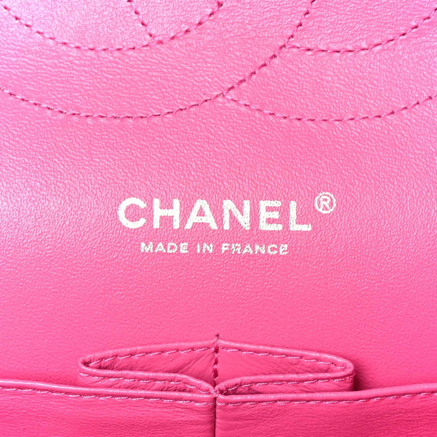Iridescent Caviar Quilted Jumbo Double Flap Pink