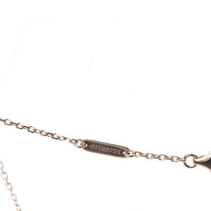 Van Cleef & Arpels 18K Rose Gold Diamond Mother of Pearl Vintage Alhambra Pendant Necklace 7 of 8
