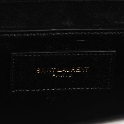 Saint Laurent Calfskin Small Classic Monogram Kate Tassel Satchel Silver 6 of 8