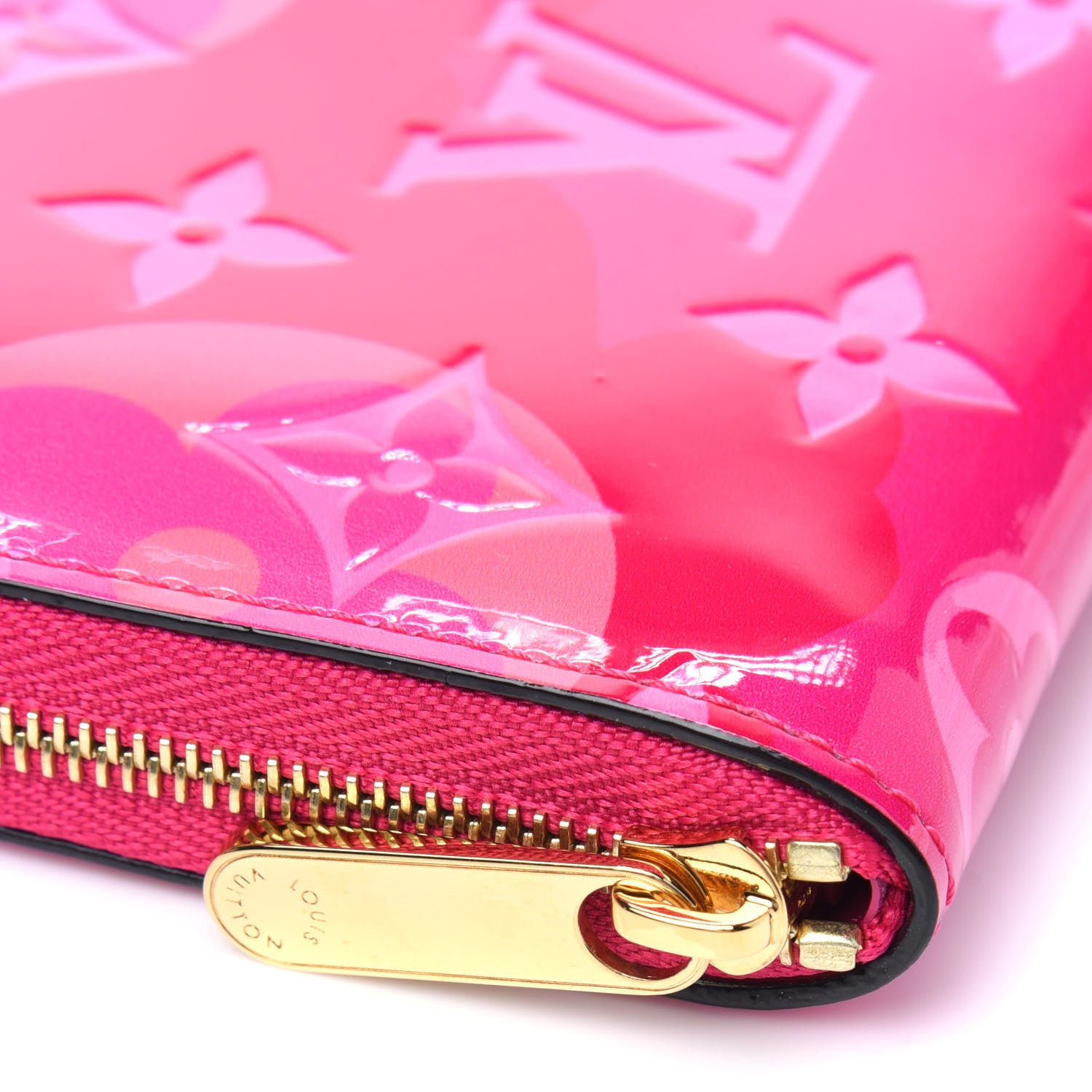 Louis Vuitton Vernis Valentine Zippy Coin Purse Fuchsia 7 of 8