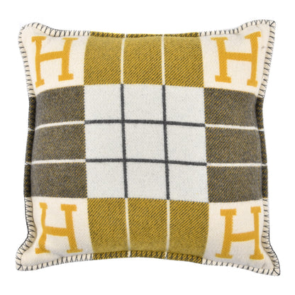 Hermes Wool Cashmere Avalon III Pillow PM Gris Soleil 2 of 3
