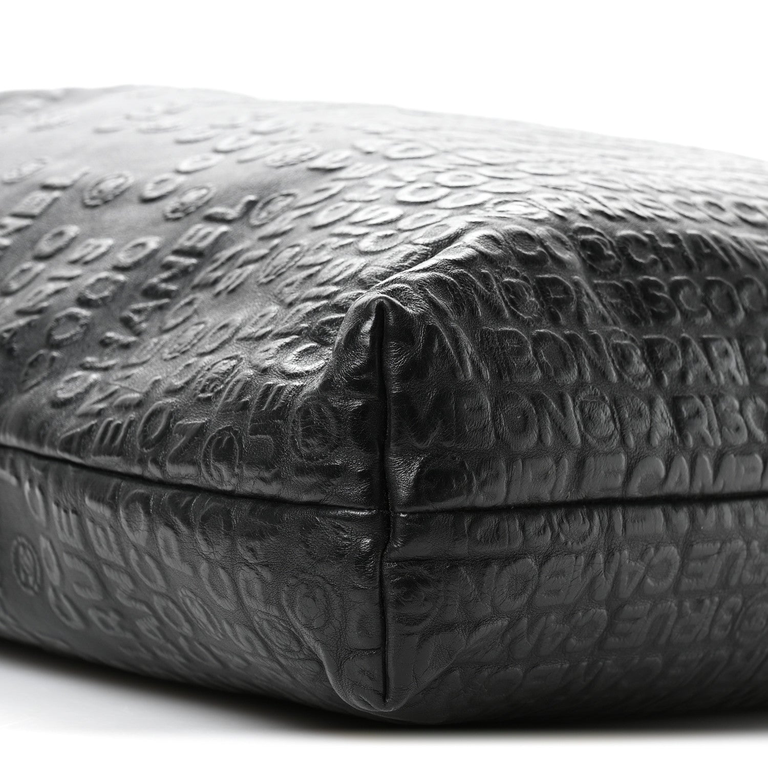 Chanel Calfskin Embossed Unlimited Tote Black 8 of 9