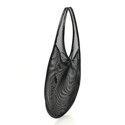 Alaia Fishnet Patent Calfskin Medium One Piece Bag Black 4 of 10