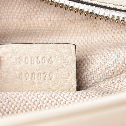 Gucci Pebbled Calfskin Small Soho Disco Bag Off White 7 of 15
