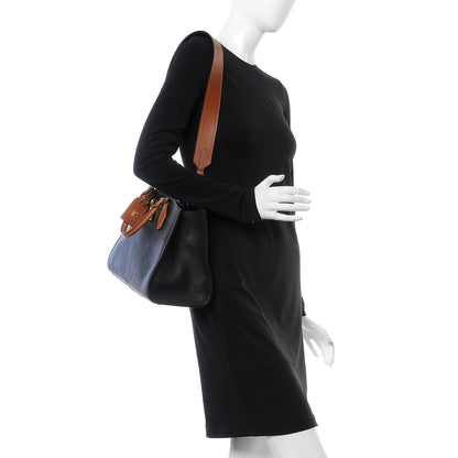 Louis Vuitton Calfskin City Steamer EW Black Gold 3 of 9
