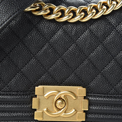 Chanel Caviar Quilted Small Boy Flap Black 10 of 13