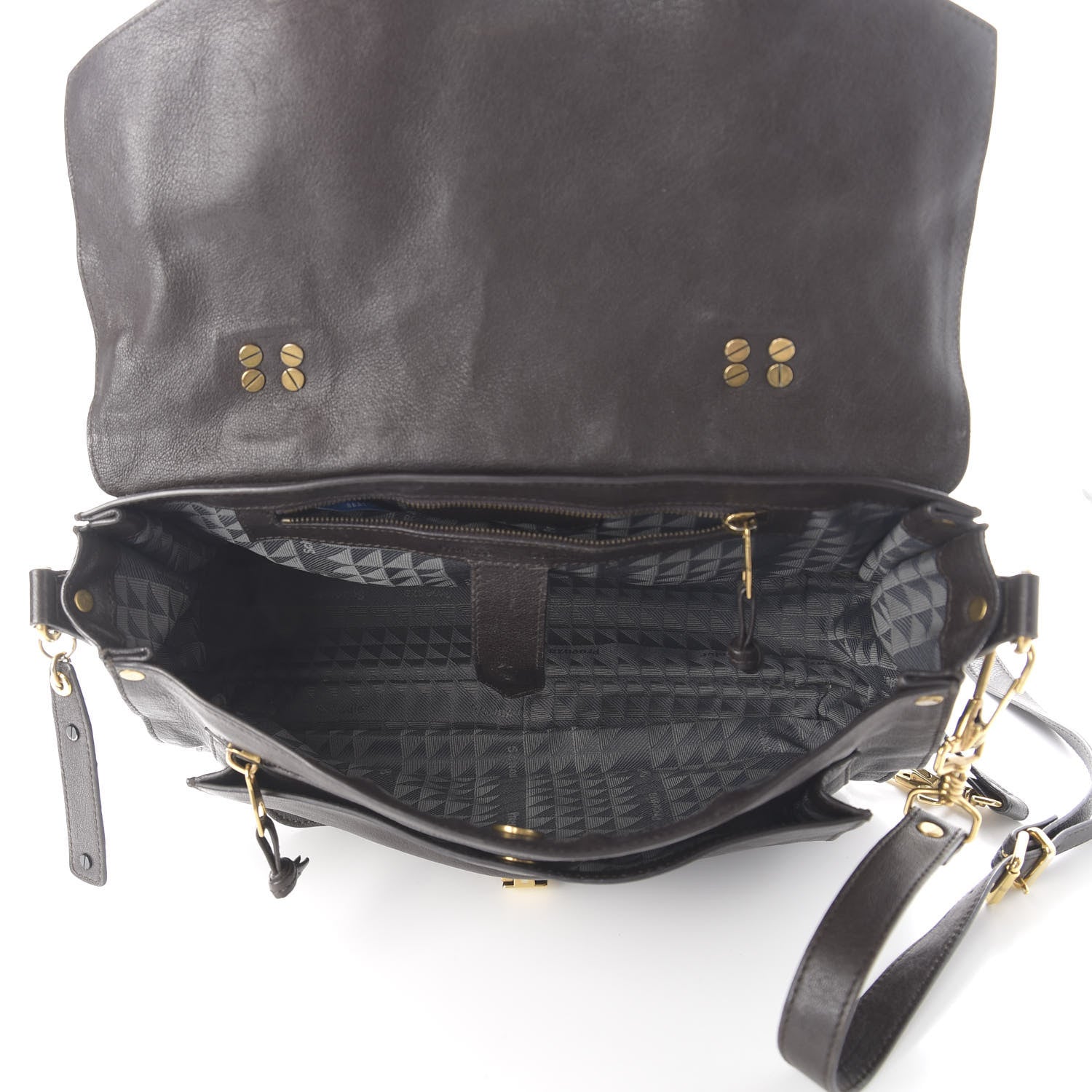 Proenza Schouler Lambskin Medium PS1 Satchel Dark Chocolate 6 of 15