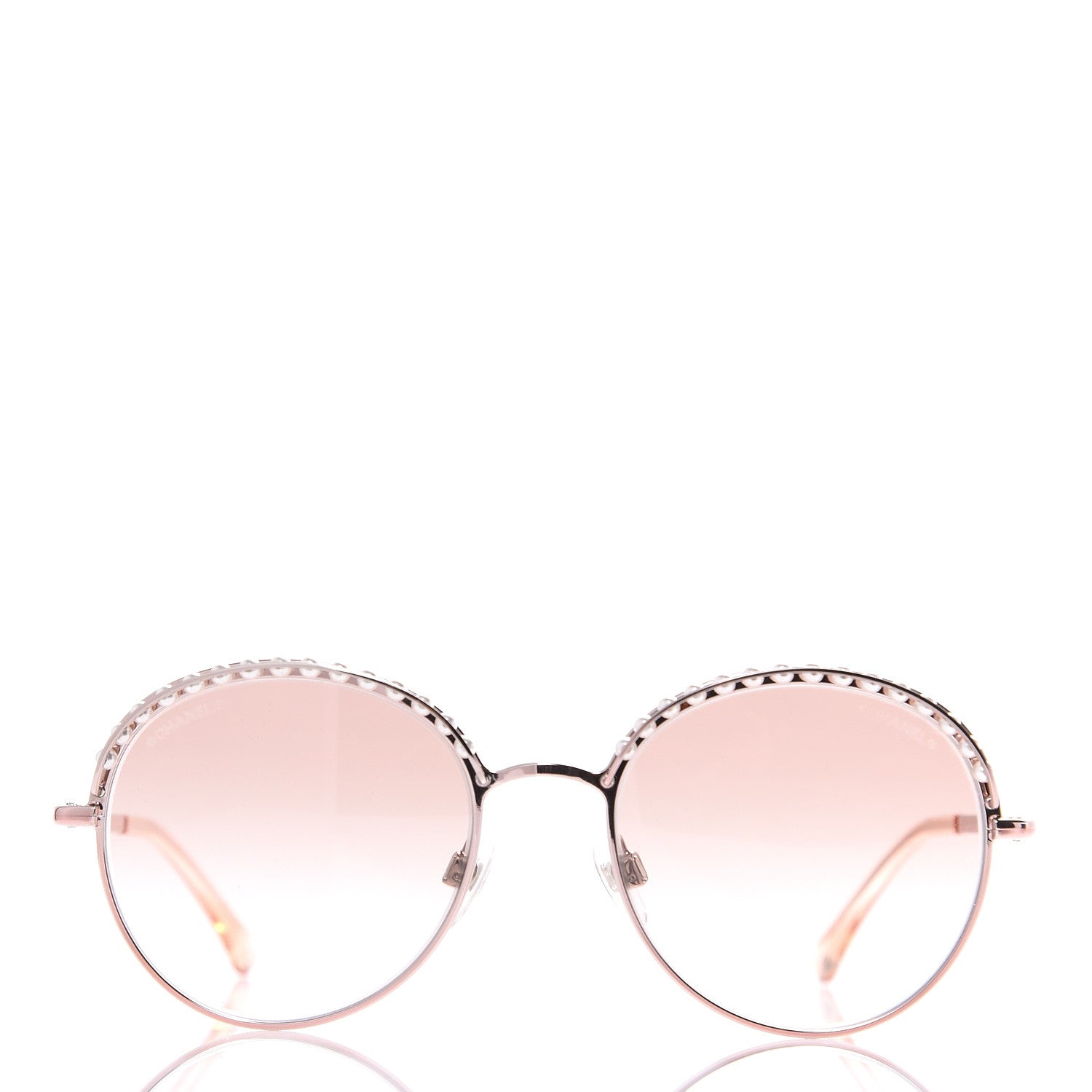 Chanel Round Pearl Sunglasses 4247-H Pink 3 of 7