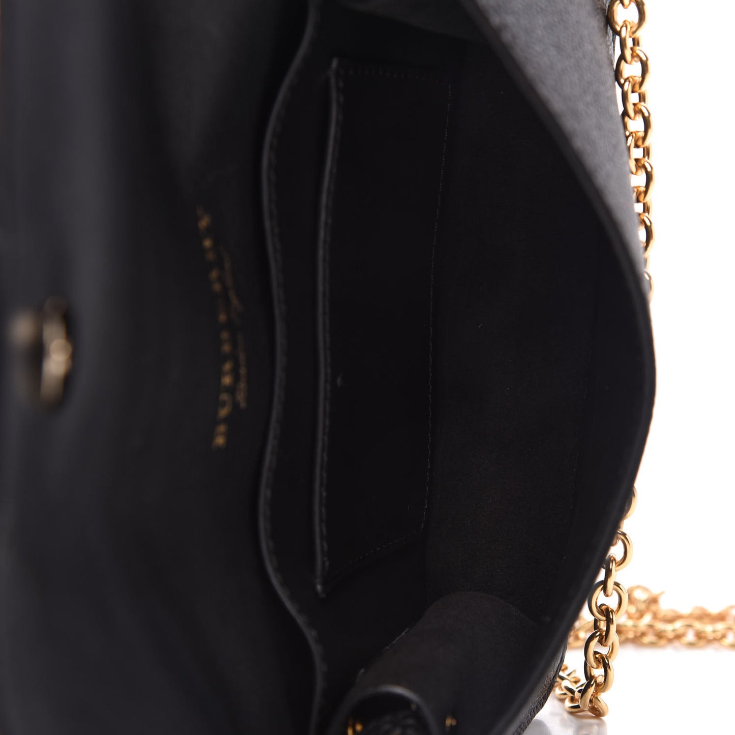 Grainy Calfskin House Check Small Buckle Bag Black