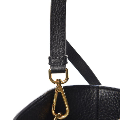 Prada Vitello Daino Shoulder Bag Black 16 of 17