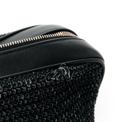 Saint Laurent Raffia Canvas Monogram Lou Camera Bag Black 12 of 12