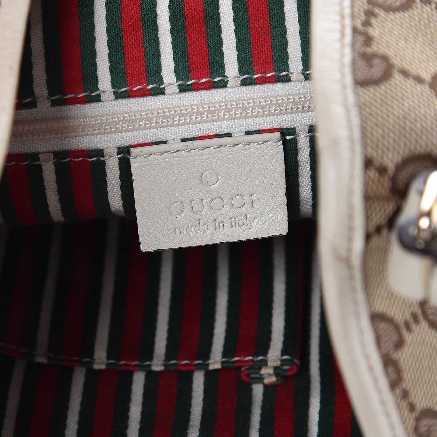 Gucci Monogram Medium New Britt Hobo Off White 6 of 7