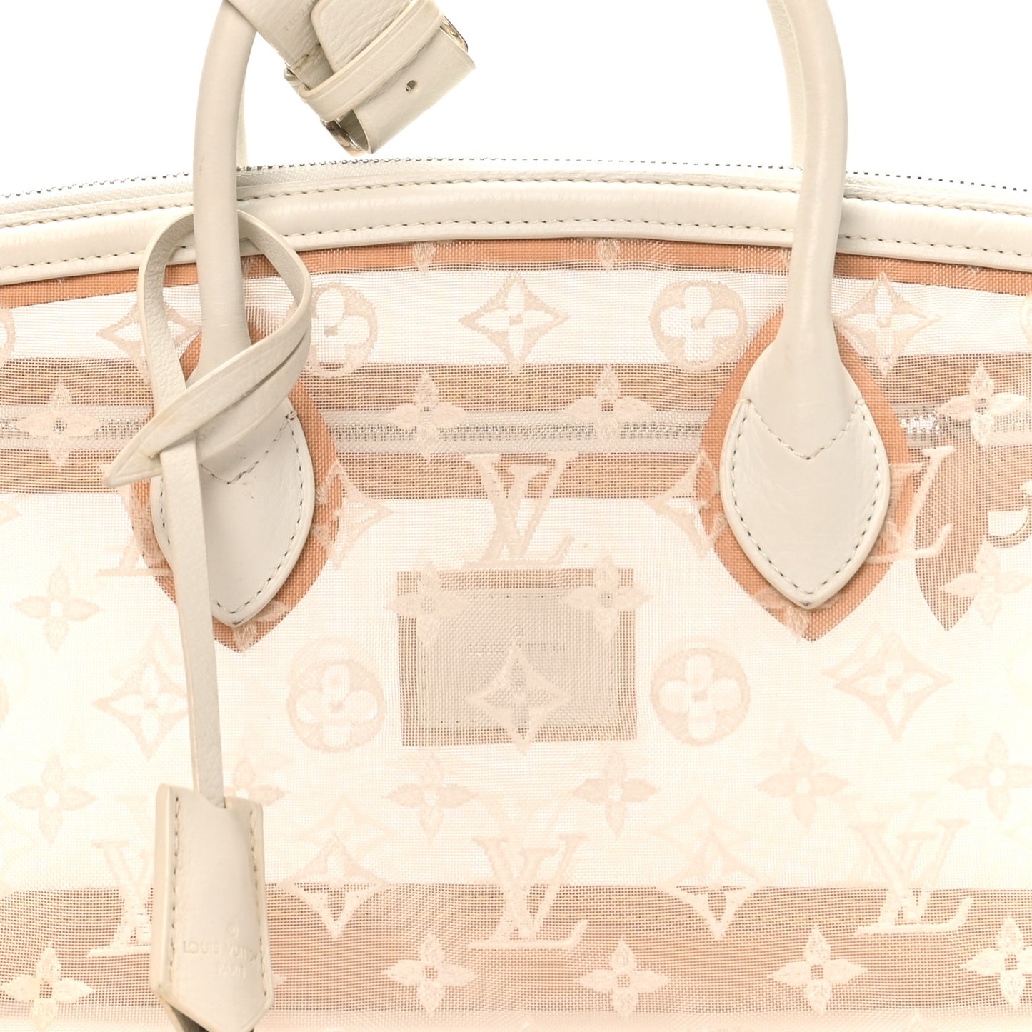 Monogram Transparence Lockit East-West White