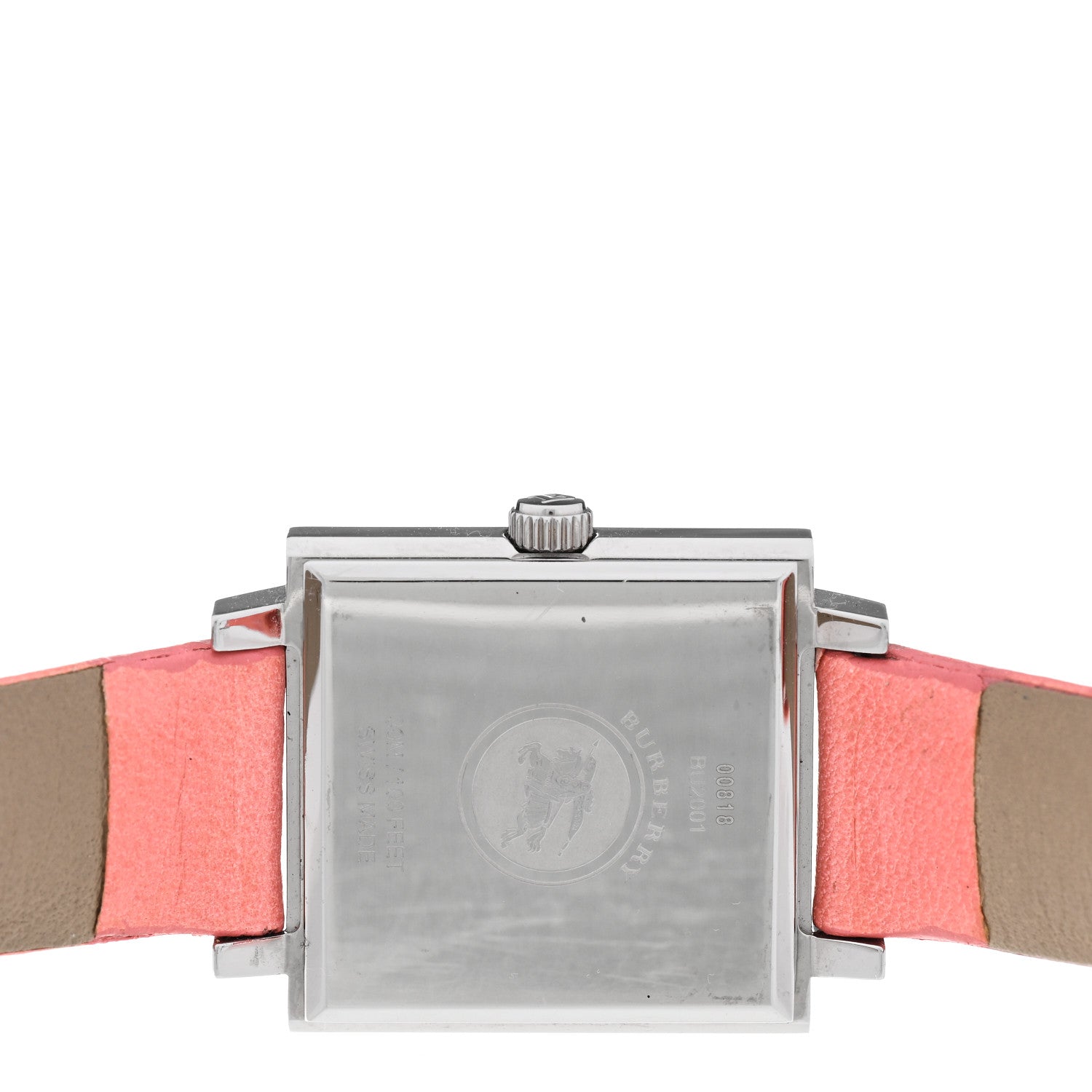 Burberry Stainless Steel Calfskin 24mm Quartz Watch Pink BU2001 4 of 4