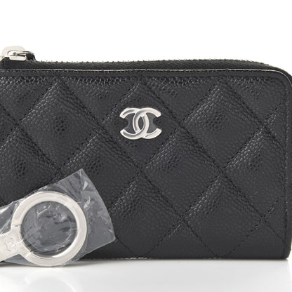 Chanel Caviar Quilted Key Holder Case Black 10 of 10