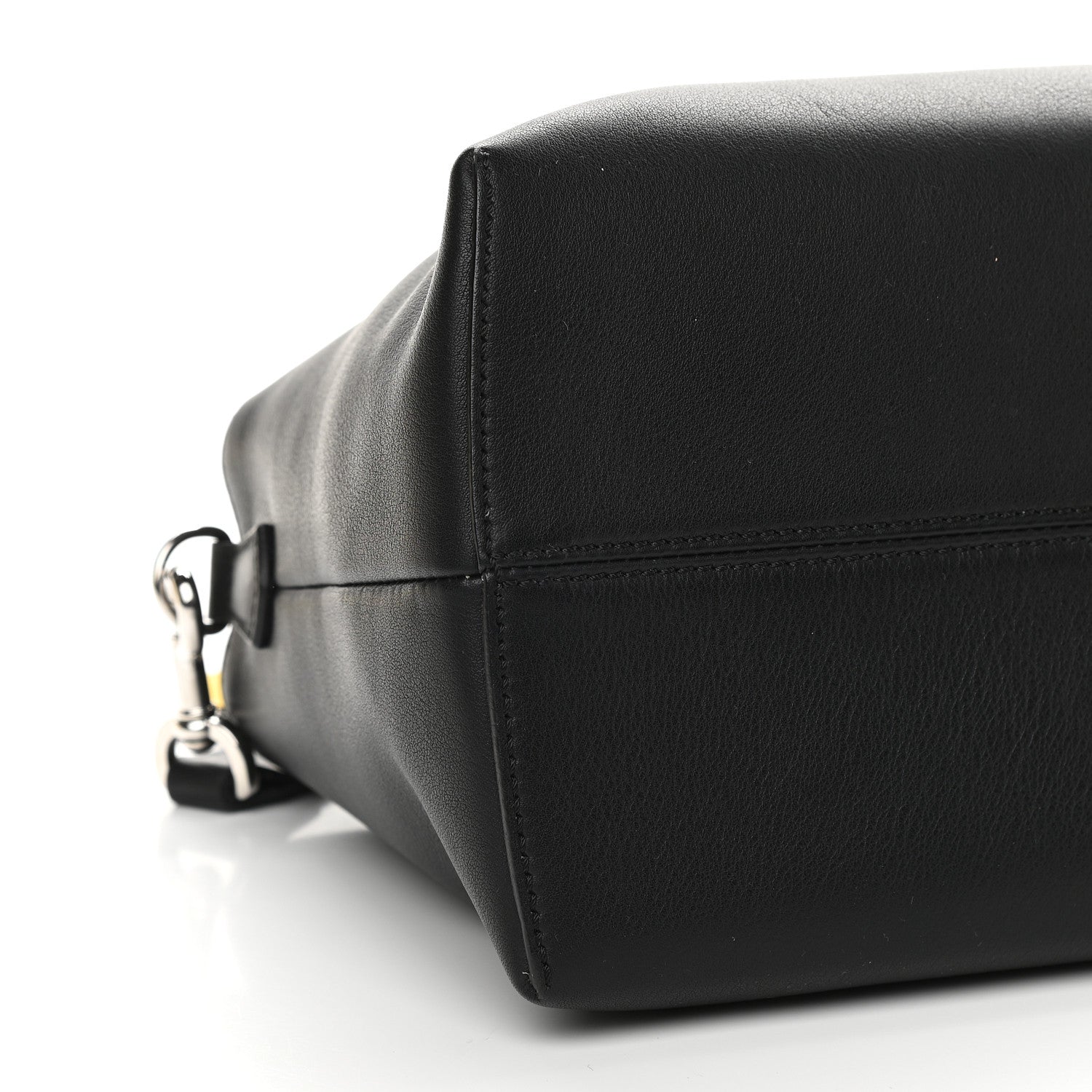 Fendi Vitello Dolce 4 Color Large By The Way Boston Bag Black Multicolor 7 of 8