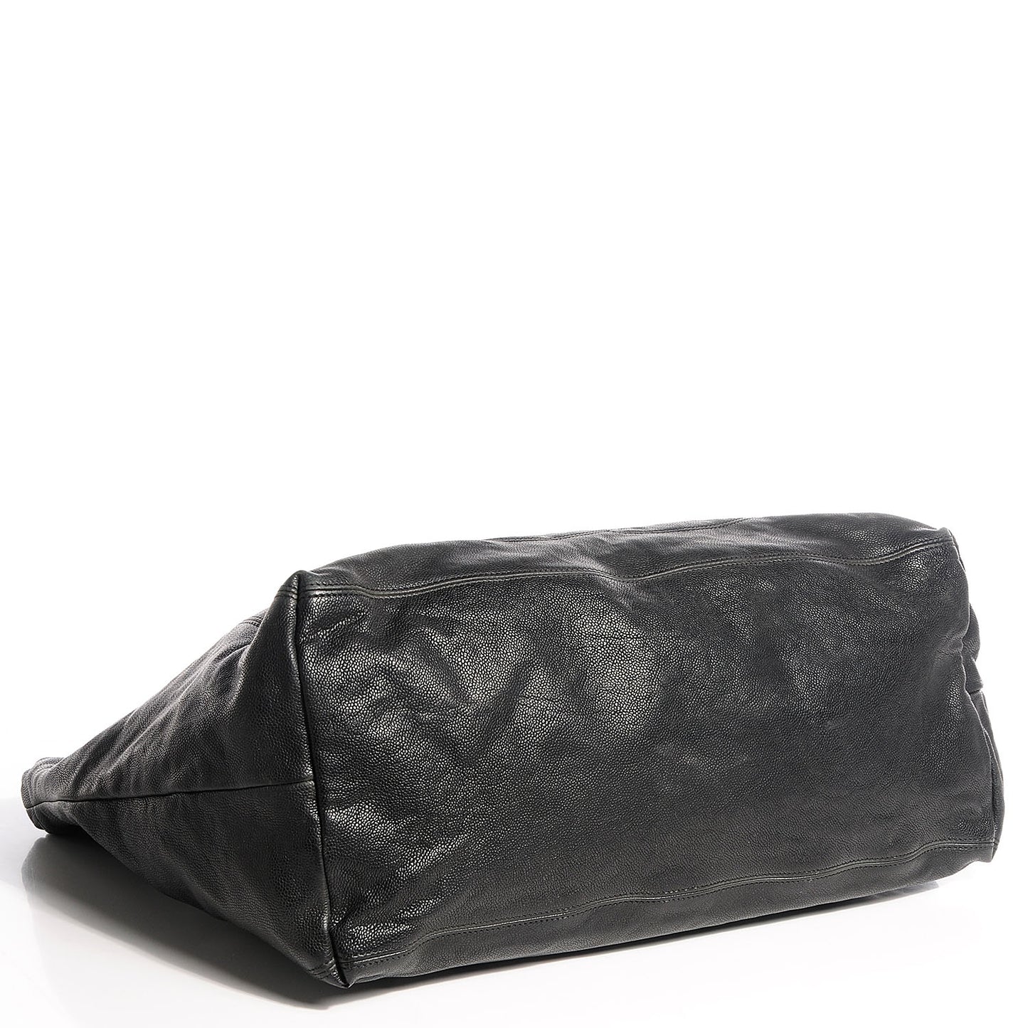 Distressed Caviar XL Coco Cabas Black